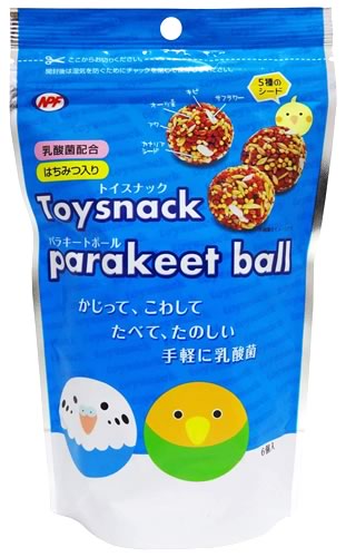 ナチュラルペットフーズ トイスナック パラキートボール (6個) 小鳥 エサ