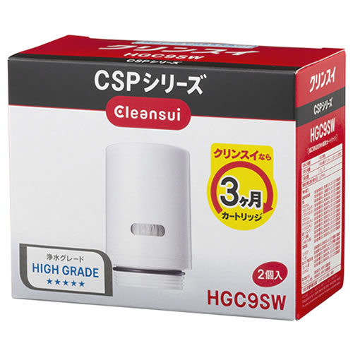三菱ケミカルクリンスイ クリンスイ 交換カートリッジ HGC9SW (2個) 蛇口直結型浄水器用カートリッジ CSPシリーズ Cleansui 三菱ケミカルクリンスイ クリンスイ 交換カートリッジ HGC9SW (2個) 蛇口直結型浄水器用カートリッジ CSPシリーズ Cleansui