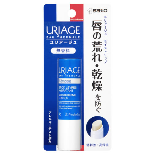 佐藤製薬 ユリアージュ モイストリップ 無香料 (4g) リップクリーム 佐藤製薬 ユリアージュ モイストリップ 無香料 (4g) リップクリーム