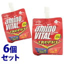 《セット販売》　くらしリズム アミノバイタルゼリー トロフィー すっきりレモン味 (180g)×6個セット ゼリー飲料 クエン酸3000mg アミノ酸1000mg　※軽減税率対象商品