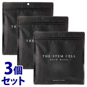 《セット販売》 THE STEM CELL ザ ステムセル フェイスマスク (30枚)×3個セット シートマスク シート状美容マスク 黒 ブラック