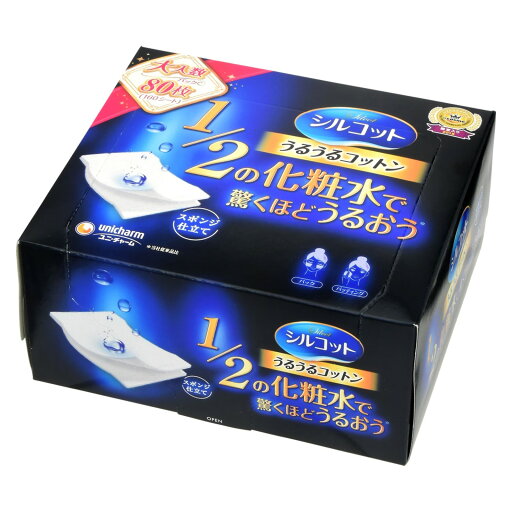 ユニチャーム シルコット うるうるコットン (80枚) コットン ユニチャーム シルコット うるうるコットン (80枚) コットン