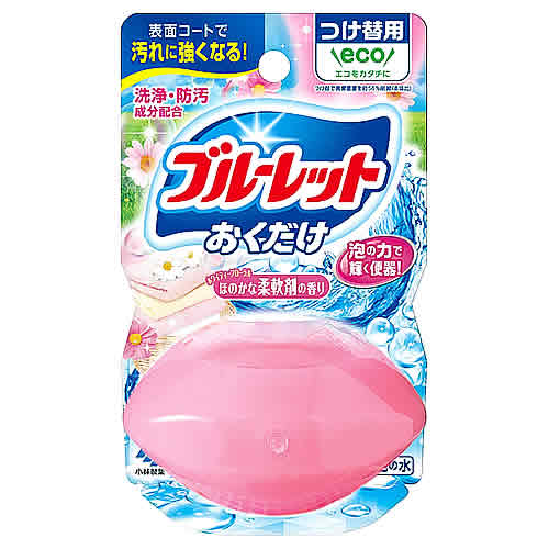 小林製薬 液体ブルーレット おくだけ つけかえ用 洗いたてほのかな柔軟剤の香り (70mL) 付け替え用 トイレ用合成洗剤