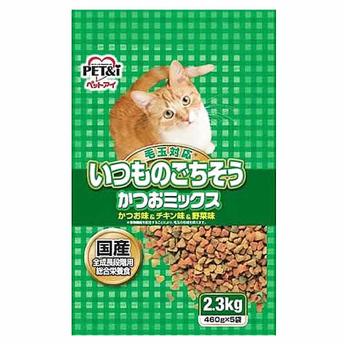 乐天商城 - ペットアイ いつものごちそう かつおミックス (2.3kg) キャットフード