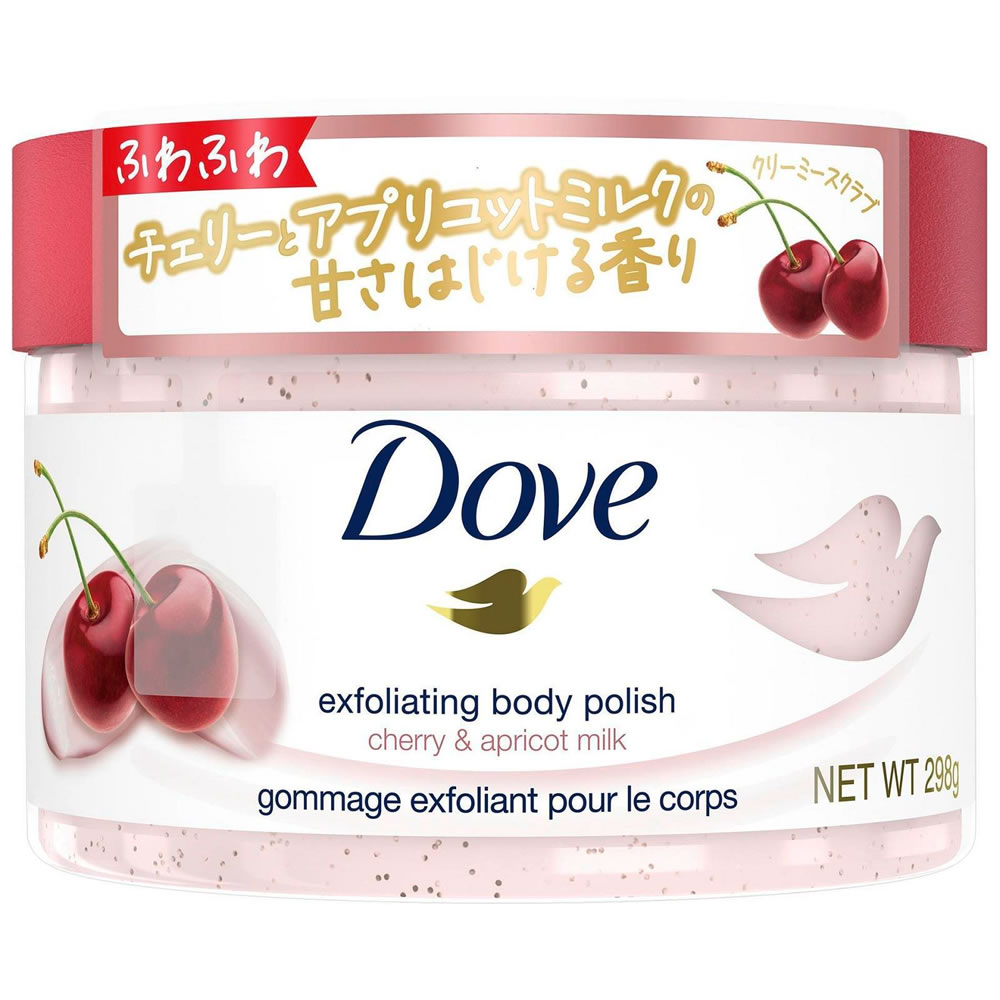 Soaps, Body Washes - ユニリーバ ダヴ クリーミースクラブ チェリー＆アプリコットミルク (298g) ボディ洗浄料 Dove