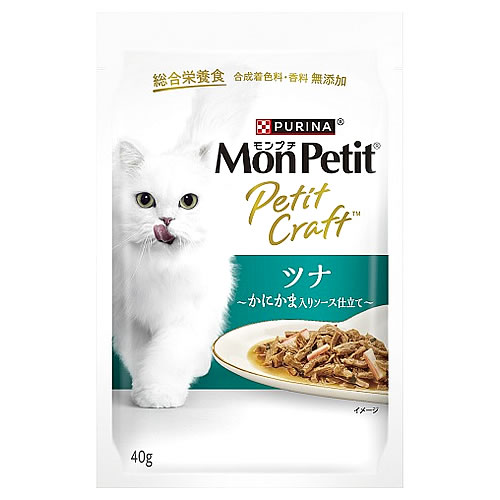 Rakuten - ネスレ ピュリナ モンプチ プチクラフト ツナ かにかま入りソース仕立て (40g) キャットフード