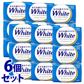 Body Bar Soap - 《セット販売》　花王 花王石鹸ホワイト 普通サイズ (85g×3個)×6個セット 固形 せっけん 石けん