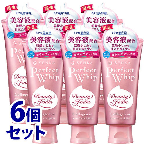 Qiora - 《セット販売》　ファイントゥデイ 洗顔専科 パーフェクトホイップ コラーゲン in a (120g)×6個セット 洗顔フォーム