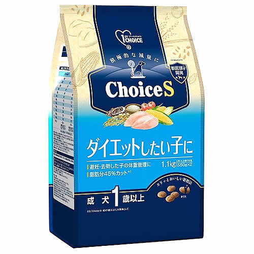 アースペット ファーストチョイス ChoiceS ダイエットしたい子に 成犬1歳以上 (1.1kg) ドッグフード
