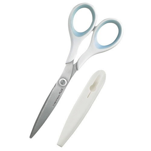 Scissors - プラス フィットカットスリム ホワイトブルー SC-160S (1個) はさみ PLUS