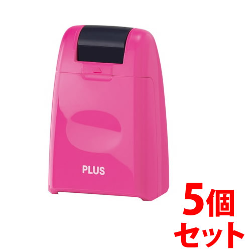 乐天商城 - 《セット販売》　プラス ローラーケシポン ピンク 本体 IS-500CM-B-PK (1個)×5個セット 個人情報保護スタンプ PLUS