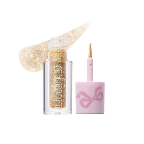 イデアル ミニュム バブグリッター 03 ときめきミルキーベージュ (1.6g) 液体 アイシャドウ アイカラー minum(4)