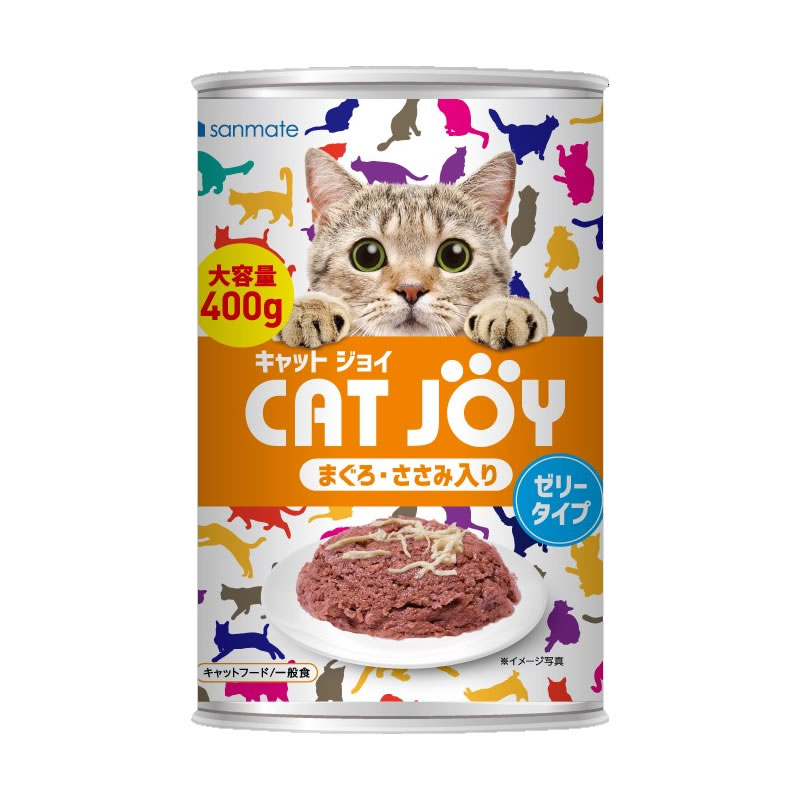 Mature Cat - サンメイト CAT JOY まぐろ・ささみ入り (400g) キャットフード キャットジョイ