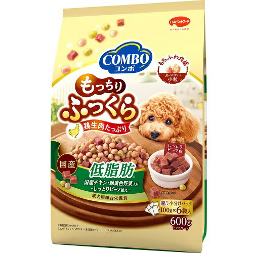 乐天商城 - 日本ペットフード コンボ ドッグ もっちりふっくら 低脂肪 (100g×6袋) ドッグフード COMBO