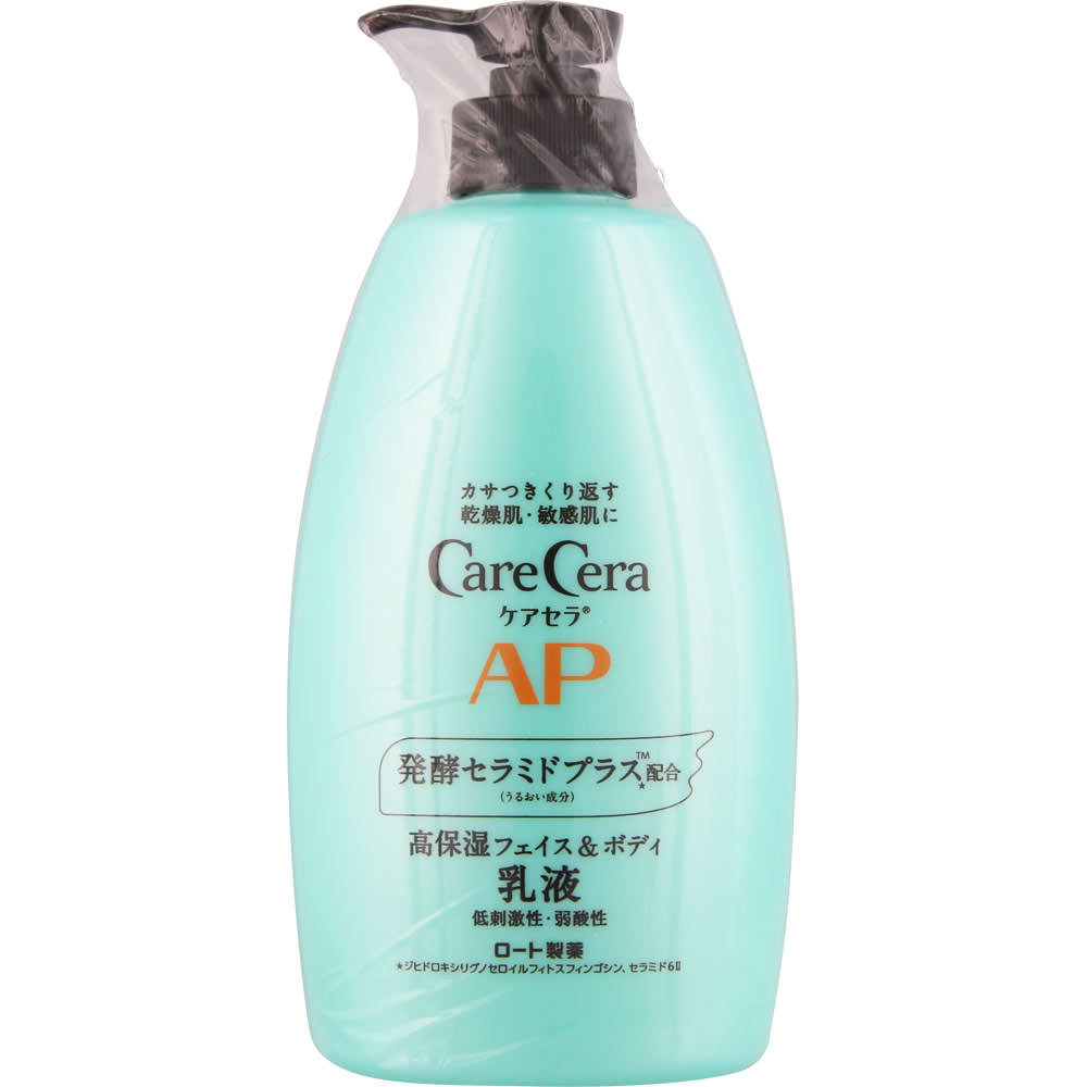ロート製薬 ケアセラ AP フェイス＆ボディ乳液 大容量ポンプ (400mL) ボディミルク