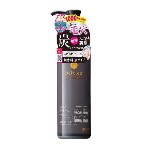 明色化粧品 DETクリア ブライト&ピール ピーリングジェリー 炭タイプ 無香料 (180mL) ピーリング 毛穴角質ケア 明色化粧品 DETクリア ブライト&ピール ピーリングジェリー 炭タイプ 無香料 (180mL) ピーリング 毛穴角質ケア