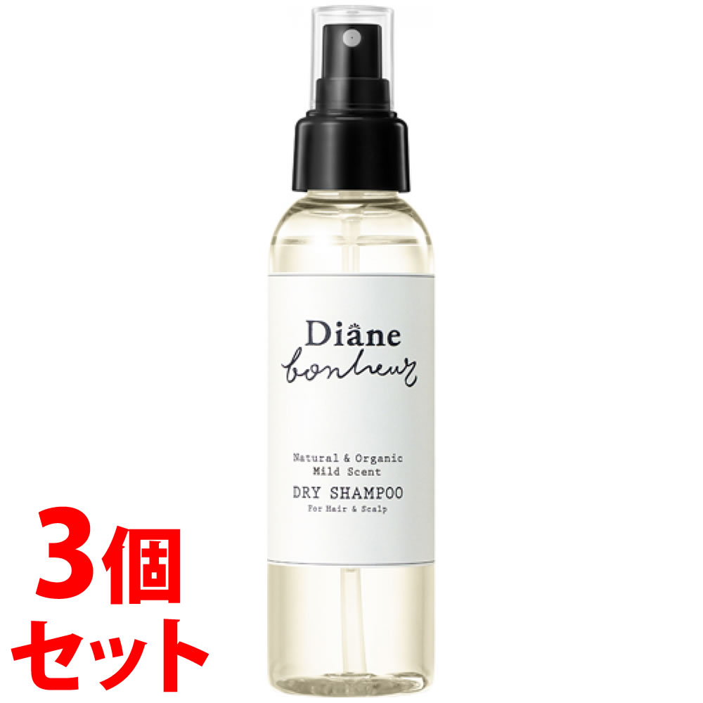 《セット販売》　モイストダイアン ダイアンボヌール ドライシャンプー 微香 (120mL)×3個セット 水のいらないシャンプー 防災 備蓄(4.0)