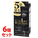 《セット販売》 マンダム ルシード カラーリンスPRO パーフェクトブラック (120g)×6個セット 染毛料