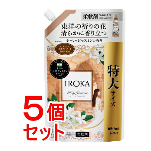 《セット販売》 花王 IROKA　ホーリージャスミン　スパウト　650ml×5セット【送料無料】