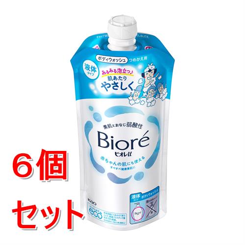 Rakuten - 《セット販売》 花王 ビオレu　つめかえ用　320mL×6個セット 全身洗浄料 フレッシュフローラルの香り