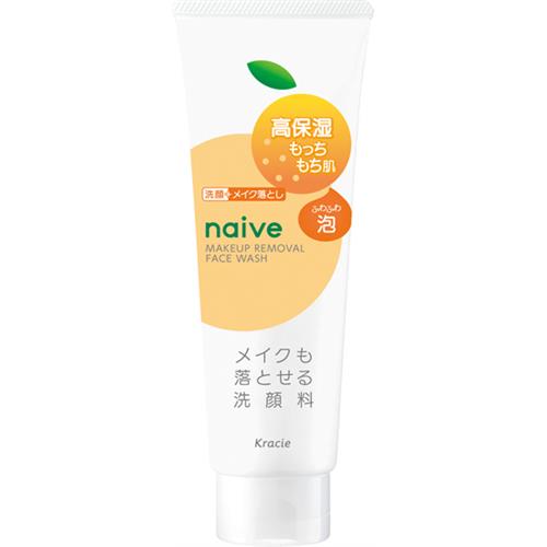 リニューアルに伴いパッケージ・内容等予告なく変更する場合がございます。予めご了承ください。 &nbsp; 商品名称 クラシエ ナイーブ　メイク落とし洗顔(もっちり)　180g 内容量 180g 特徴 ●洗う成分100％植物生まれ●やわらかでもっちりとしたうるおい素肌へ●素肌うるおい成分（アセチルグルコサミン、DPG）配合。素肌のうるおいを損なわず、肌をしっとりと洗い上げます●グレープシードオイル配合で、うるおいを守りながらメイクも汚れも一度にしっかり落とします●もぎたてのみずみずしいゆずの香り●ダブル洗顔不要●着色料・鉱物油・パラベン不使用 材質・原材料・成分 水、グリセリン、ステアリン酸、ミリスチン酸、ラウリン酸、水酸化K、ステアリン酸グリセリル（SE）、PEG−32、PEG−6、ココイルメチルタウリンNa、ユズ果実エキス、ブドウ種子油、アセチルグルコサミン、DPG、リン酸Na、ポリクオタニウム−7、BG、EDTA−4Na、安息香酸Na、香料 使用方法 ◆適量（2-3cmくらい）を手にとり、水かぬるま湯で泡立ててからメイクとよくなじませ、その後充分にすすいでください。キャップを回して外すと、ムダなく使い切れます。◆本品記載の使用法・使用上の注意をよくお読みの上ご使用下さい。 区分 美容・コスメ・香水/洗顔料/原産国:日本/ 注意事項 ●お肌に異常が生じていないかよく注意して使用してください。お肌に合わない時は、ご使用をおやめください。●目に入らないように注意し、入った時は、すぐに洗い流してください。目に異物感が残る場合は眼科医にご相談ください。◆本品記載の使用法・使用上の注意をよくお読みの上ご使用下さい。 お問合せ先 0120‐540‐712 広告文責 株式会社ツルハグループマーチャンダイジングカスタマーセンター　047-409-4023 JANコード：4901417672872
