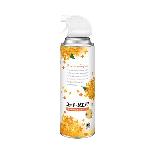 アース製薬 スッキーリエア!　トイレ用　ほがらかなキンモクセイ　350mL　金木犀 トイレ消臭スプレー におい消し