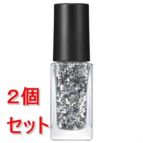 《セット販売》 コーセー ネイルホリック　ラメフレークカラーズ　#041 (5mL)×2個セット　ラメ　速乾仕上げ(4.0)
