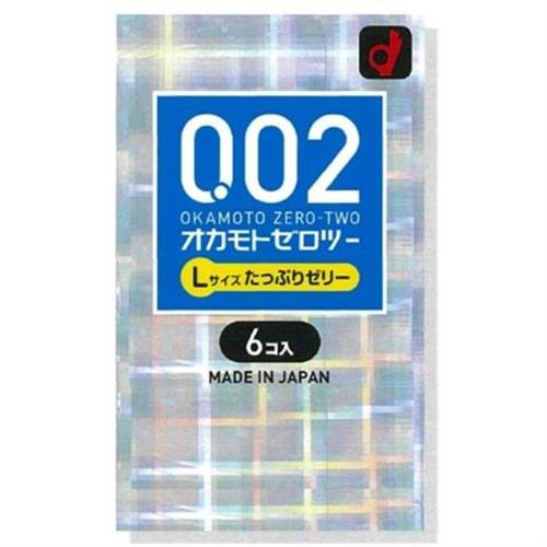 オカモト オカモトゼロツー たっぷりゼリー Lサイズ (6個) コンドーム 避妊具