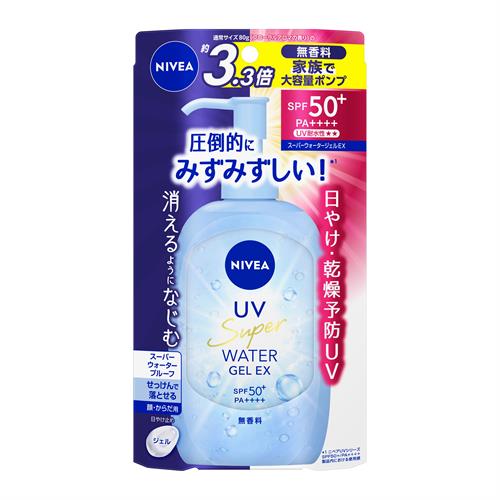 Kao NIVEA UV Water Gel EX Pump 270g Sunscreen