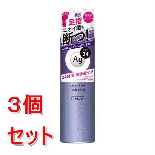 《セット販売》 ファイントゥデイ エージーデオ24 フットスプレー h(L) (142g)×3個セット Ag 【医薬部外品】