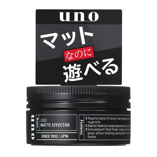 リニューアルに伴いパッケージ・内容等予告なく変更する場合がございます。予めご了承ください。 &nbsp; 商品名称 ファイントゥデイ ウーノ　マットエフェクター　f　80g 内容量 80g 特徴 ◆根元からしっかり立ち上げラフで遊び心ある毛束をデザイン。◆固まりすぎずマットでドライな質感を実現 用法／用量 ●指先に適量をとり指全体と指の間にものばし、手のひらを使って散らすように髪全体になじませ、指でつまんで毛束感をつくります。 材質・原材料・成分 水、水添ポリイソブテン、エチルヘキサン酸セチル、マイクロクリスタリンワックス、シリカ、キャンデリラロウ、PG、セテス−25、ヒドロキシステアリン酸、ポリアクリル酸Na、マルチトール、ビスエチルヘキシルオキシフェノールメトキシフェニルトリアジン、水溶性コラーゲン、ステアリルアルコール、ステアリン酸グリセリル（SE）、TEA、ステアリン酸、トコフェロール、メタリン酸Na、フェノキシエタノール、香料、酸化鉄 区分 美容・コスメ・香水/スタイリング剤/原産国:ベトナム/ 注意事項 ◇ご使用後はキャップをきちんと閉めてください。　◇日のあたるところや高温のところに置かないでください。　◇乳幼児の手の届かないところに置いてください。　◇頭皮に傷・はれもの・湿しん・色抜け（白斑等）や黒ずみなどの異常が生じていないかよく注意して使用してください。頭皮に合わないときは、使用を中止し、皮ふ科医などにご相談ください。◆本品記載の使用法・使用上の注意をよくお読みの上ご使用下さい。 お問合せ先 お客様サポート電話番号&hellip;0120-202-166お電話の受付時間9:00-17:00(土日・祝日、夏期休暇・年末年始休暇を除く)※予告なく変更となる場合がございます。株式会社ファイントゥデイ　〒108-0075 東京都港区港南2-16-3 品川グランドセントラルタワー18F 広告文責 株式会社ツルハグループマーチャンダイジングカスタマーセンター　047-409-4023 JANコード：4550516494528