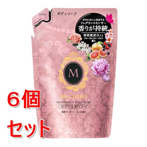《セット販売》 ファイントゥデイ マシェリ フレグランス ボディソープ つめかえ用 f 350mL×6個セット 心地良い香り うるおい