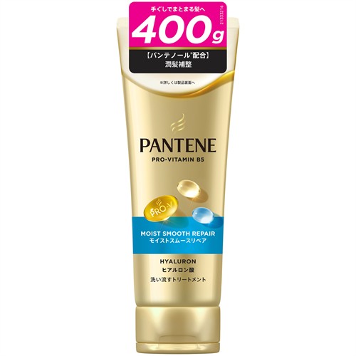 P&G パンテーン モイストスムースリペアTR　特大（400g）洗い流す トリートメント うねり 広がり ごわつき