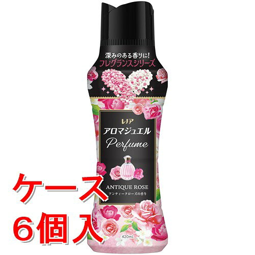乐天商城 - 《ケース販売》P&G レノア アロマジュエル Perfume お洗濯の香り付けビーズ アンティークローズの香り 本体 (420mL)×6個セット