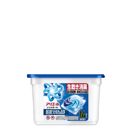 P&G アリエール 洗濯洗剤 ジェルボールプロ 漂白剤つけおき級洗浄 清潔でさわやかな香り 本体 14個
