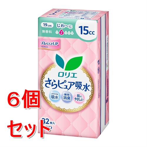 Rakuten - 《セット販売》 花王 ロリエさらピュア吸水　15cc (32枚)×6個セット