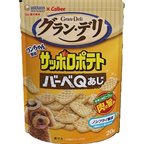 乐天商城 - ユニ・チャームペットケア グラン・デリ　ワンちゃん専用サッポロポテトバーベQあじ20g