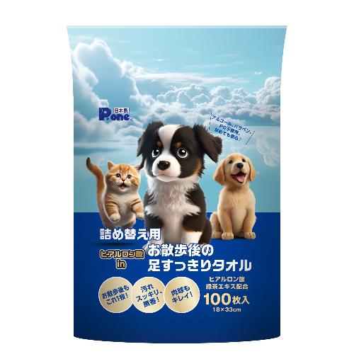 Rakuten - 第一衛材 ヒアルロン酸inお散歩後の足すっきりタオル　詰め替え用100枚