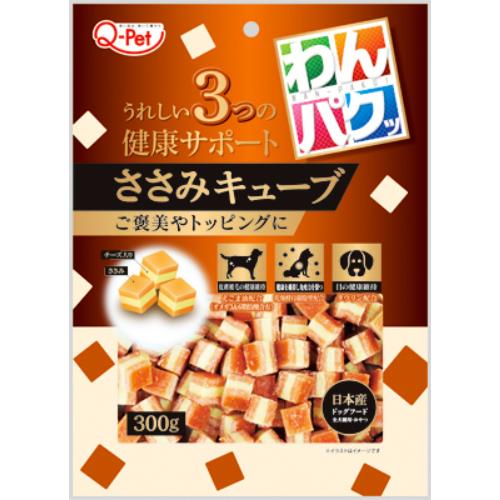 乐天商城 - 九州ペットフード わんパクッ　ささみキューブ300g