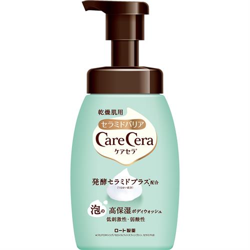 ロート製薬 ケアセラ 泡の高保湿ボディウォッシュ (450mL) ピュアフローラルの香り ボディソープ