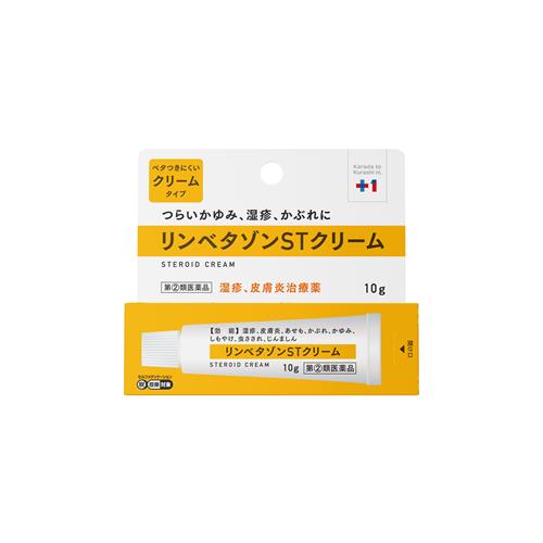 お買い上げいただける個数は2点までです リニューアルに伴いパッケージ・内容等予告なく変更する場合がございます。予めご了承ください。 &nbsp; 商品名称 プラスワン リンベタゾンSTクリーム 10g 内容量 10g 特徴 ◆つらいかゆみ、湿疹、かぶれに。◆クリームタイプ◆炎症を抑えかゆみを鎮める 効能／効果 湿疹、皮膚炎、あせも、かぶれ、かゆみ、しもやけ、虫さされ、じんましん 用法／用量 1 日1回-数回　適量を患部に塗布してください 材質・原材料・成分 ベタメタゾン吉草酸エステル 0.12g添加物：1,3-ブチレングリコール、トリイソオクタン酸グリセリン、シュガースクワラン、セタノール、ステアリルアルコール、ステアリン酸ポリオキシル、自己乳化型ステアリン酸グリセリン、ポリオキシエチレン硬化ヒマシ油、カルボキシビニルポリマー、ジメチルポリシロキサン、エデト酸Na、パラベン 区分 医薬品・コンタクト・介護/指定第2類医薬品 保管及び取扱い上の注意（免責） （1）直射日光の当たらない湿気の少ない涼しい所に保管してください。 （2）小児の手の届かない所に保管してください。 （3）他の容器に入れ替えないでください（誤用の原因になったり品質が変わります。）。 （4）使用期限をすぎた製品は使用しないでください。◆本品記載の使用法・使用上の注意をよくお読みの上ご使用下さい。 注意事項 ◆してはいけないこと （守らないと現在の症状が悪化したり、副作用が起こりやすくなります）　　　　　　　　　　　　　　　　　　　　　　　　　　　　　　　　　　　　　　　　　　　　　　　　　　　　　　　　　　　　　　　　　　　　　　　　　　　　　1.次の人は使用しないでください　　　　　　　　　　　　　　　　　　　　　　　　　　　　　　　　　　　　　　本剤又は本剤の成分によりアレルギー症状をおこしたことがある人。　　　　　　　　　　　　　　　　　　　　2.次の部位には使用しないでください　　　　　　　　　　　　　　　　　　　　　　　　（1）水痘（水ぼうそう）、みずむし・たむし等又は化膿している患部。　　　　　　（2）目、目の周囲。　　　　　　　　　　　　　　　　　　　　　　　　　　　　　　　　　　3.顔面には、広範囲に使用しないでください。　　　　　　　　　　　　　　　　　　　　　　　　　4.長期連用しないでください。　　　　　　　　　　　　　　　　　　　　　　　　　　　　　　◆相談すること　　　　　　　　　　　　　　　　　　　　　　　　　　　　　　　　　　　　　　　　　　　　　　　　　　　1.次の人は使用前に医師、薬剤師又は登録販売者に相談してください　　　　　　　　 （1）医師の治療を受けている人。 （2）妊婦又は妊娠していると思われる人。 （3）薬などによりアレルギー症状を起こしたことがある人。 （4）患部が広範囲の人。 （5）湿潤やただれのひどい人。　　　　　　　　　　　　　　　　　　　　　　　　　　　　　　　 2.使用後、次の症状があらわれた場合は副作用の可能性があるので、 直ちに使用を中止し、この文書を持って医師、薬剤師又は登録販売者に相談してください 関係部位　　症状　　　　　　　　　　　　　　　　　　　　　　　　　　　　　　　　　　　皮膚　　　　発疹・発赤、かゆみ　　　　　　　　　　　　　　　　　　　　　　　　　　　　　皮膚（患部）みずむし・たむし等の白癬、にきび、化膿症状、持続的な刺激感、白くなる　　　　　　　　　　　　　　　　　　　　　　　　　　　　　　　　　　　　3.5-6日間使用しても症状がよくならない場合は使用を中止し、この 文書を持って医師、薬剤師又は登録販売者に相談してください◆本品記載の使用法・使用上の注意をよくお読みの上ご使用下さい。 お問合せ先 株式会社 雪の元本店 お客様相談室電話 0744-22-2440受付時間 9:00-12:00 13:00-17:00（土、日、祝日を除く） 広告文責 株式会社ツルハグループマーチャンダイジングカスタマーセンター　047-409-4023 JANコード：4582451711972