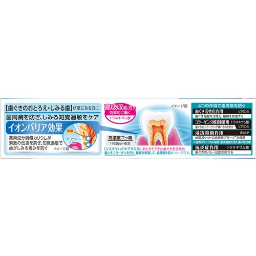 ライオン システマ ハグキプラスS ハミガキ (95g) 薬用 知覚過敏 歯みがき　【医薬...