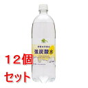 《セット販売》 サンガリア <ケース>くらしリズム強炭酸水レモン 1000mL×12個セット※軽減税率対象商品