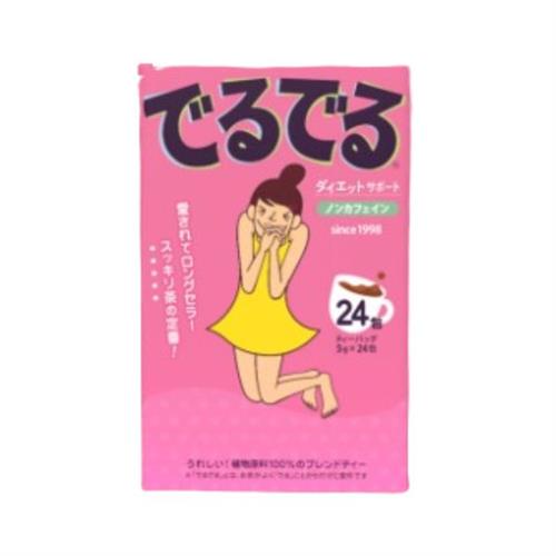     名　称 でるでるティーバッグ 内容量 5g×24包入 特　徴 ◆”朝のスッキリ”を目的とした健康茶。◆ノンカロリー・ノンカフェイン◆チャック付きアルミ包装 お召し上がり方 ◆マグカップまたは急須にティーバッグ1袋を入れ200～300...