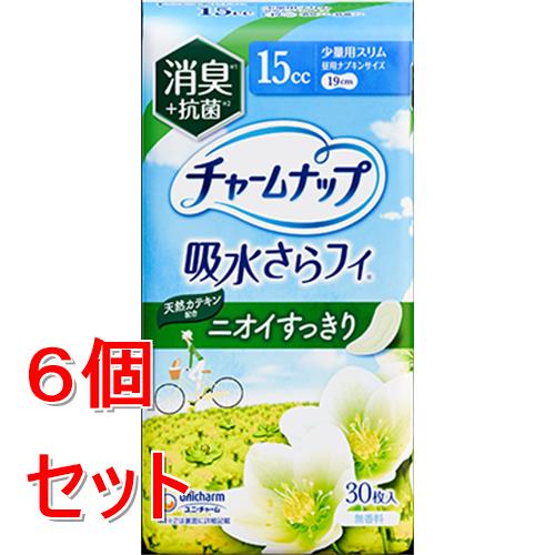 《セット販売》 ユニ・チャーム チャームナップ吸水さらフィ少量用消臭30枚×6個セット