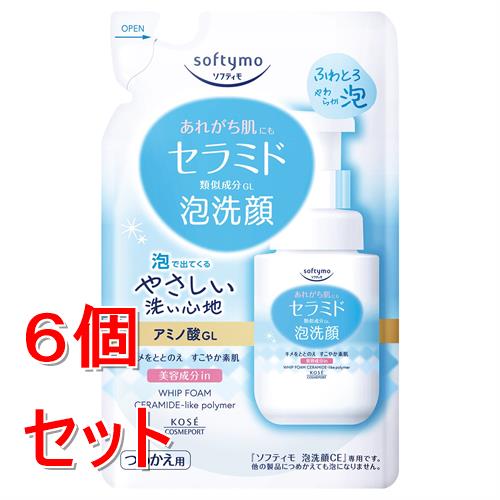 GOSEN - 《セット販売》 ソフティモ　泡洗顔(セラミド)　つめかえ　130mL×6個セット マスクによる摩擦 肌にやさしい ヒト型セラミド