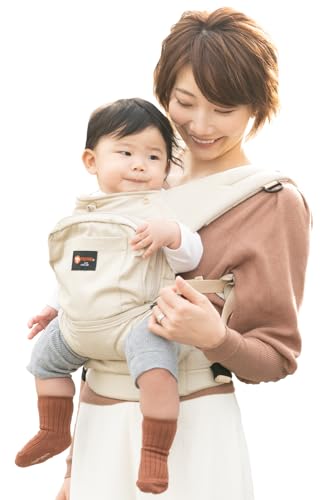 napnap(ナップナップ) 新生児から使える 抱っこ紐 おんぶ紐 だっこひも 抱っこ おんぶ 暑さ対策 メッシュ切り替え また幅調整 ベビーキャリー Vision(ヴィジョン) ビジョン ベージュ