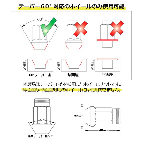 【ポイント5倍★ 5/15 0:00～5/16 1:59限定】 ホイールナット クロモリ 貫通 スチールナット 20個 P1.5 P1.25 カラーナット M12 17HEX 48mm ロングナット ロング ラグナット カスタムナット ソケット付属 外装 ドレスアップ パーツ カー用品