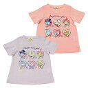 【本体綿100%】2025年 夏物 アンパンマン 天竺 女の子 集合柄 半袖Tシャツ Anpanman