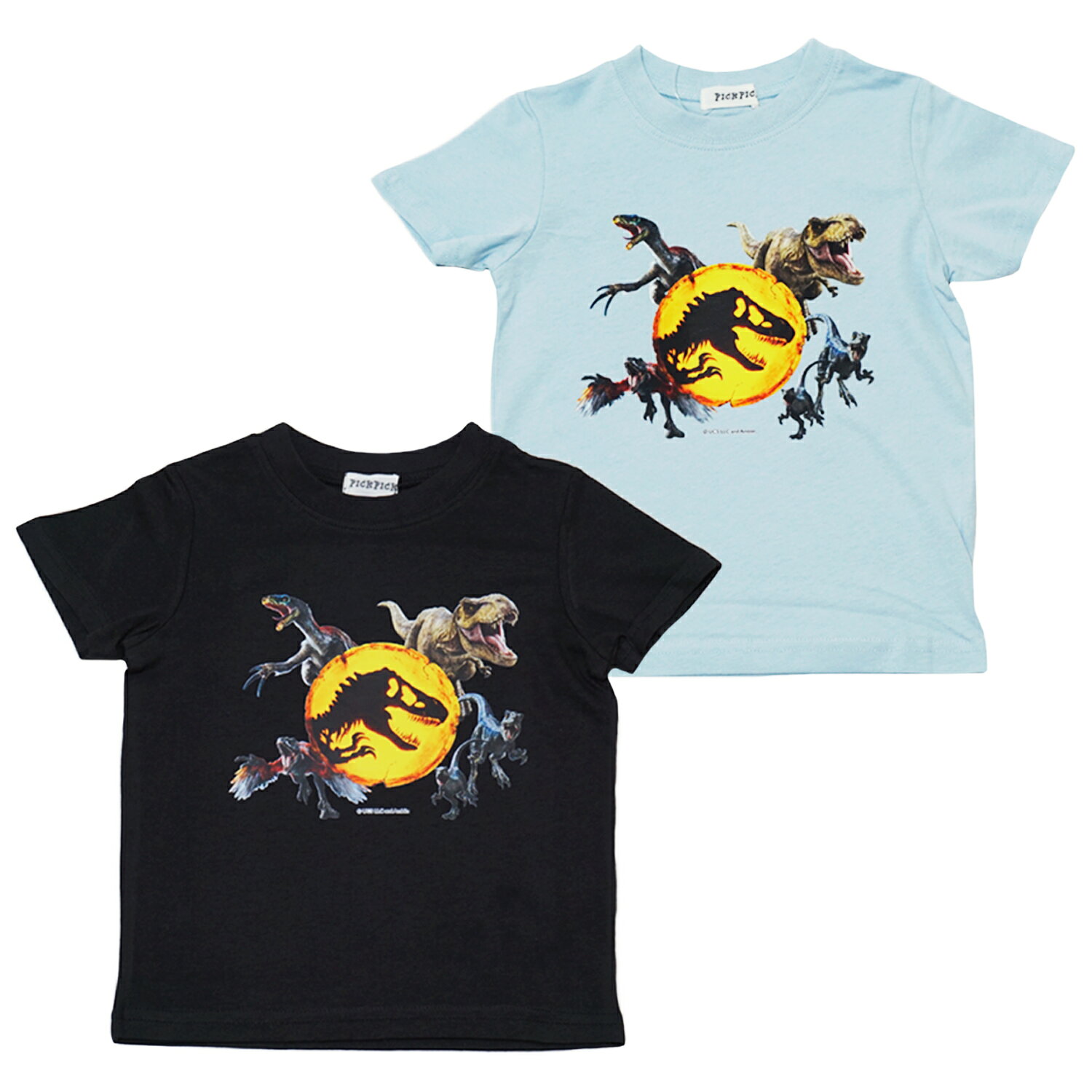 【本体綿100％】2026年 夏物 ジュラシックワールド 半袖Tシャツ JURASSIC WORLD PICK PICK